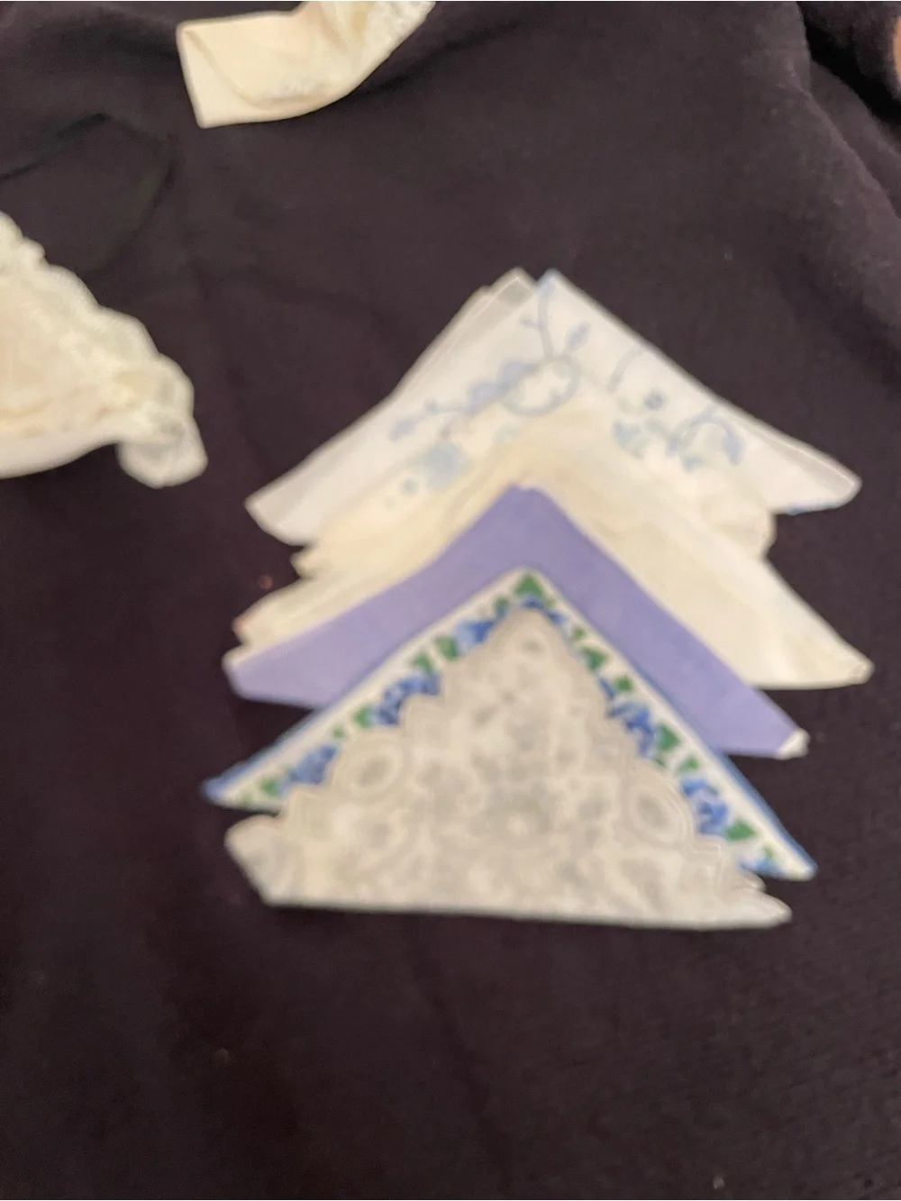 Classic Blue & White Floral Cotton Handkerchiefs - Pack of Assorted Colors-6